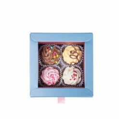 4 Cupcake-Pralinen - Bunt 8 4 Cupcake-Pralinen - Bunt -Outlet CHOCOLISSIMO Store 4 Cupcake Pralinen Bunt 2