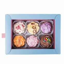 6 Cupcake-Pralinen - Muttertag -Outlet CHOCOLISSIMO Store 6 Cupcake Pralinen Muttertag 2