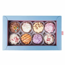 8 Cupcake-Pralinen - Bunt 8 8 Cupcake-Pralinen - Bunt -Outlet CHOCOLISSIMO Store 8 Cupcake Pralinen Bunt 2