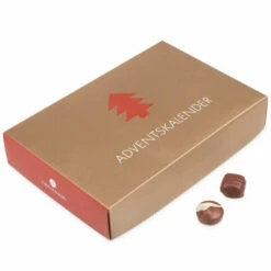 Adventskalender Deluxe - Pralinen -Outlet CHOCOLISSIMO Store Adventskalender De Luxe Red 1 2