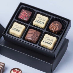 Titelseite -Outlet CHOCOLISSIMO Store Black L mit Deinem Logo 1