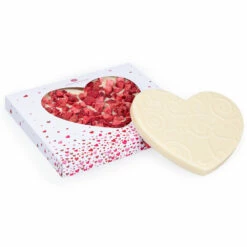 ChocoHerz - Weiße Schokolade Mit Erdbeeren -Outlet CHOCOLISSIMO Store ChocoHerz Weisse Schokolade mit Erdbeeren 2