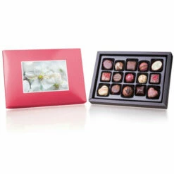 ChocoPostcard Midi - Rot - Pralinen