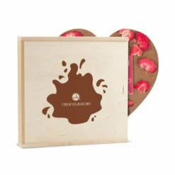 Herz 'Love' Mit Chili, Erdbeeren - Schokolade