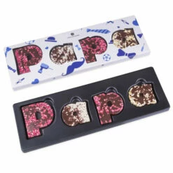 PAPA - Buchstaben Aus Zartbitterschokolade -Outlet CHOCOLISSIMO Store PAPA Buchstaben aus Zartbitterschokolade 2