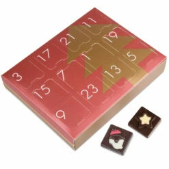 Tisch Adventskalender Tricolor - Zartbitterschokol 8 Tisch Adventskalender Tricolor - Zartbitterschokol -Outlet CHOCOLISSIMO Store Tisch Adventskalender Tricolor Zartbitterschokol 2