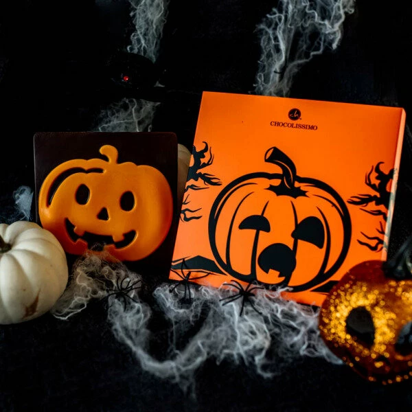 Zartbitterschokolade Mit Kürbis-Motiv 6 Zartbitterschokolade Mit Kürbis-Motiv – Bild 4
